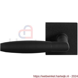 GPF Bouwbeslag ZwartWit 8265.61-02L Ika deurkruk op vierkante rozet 50x50x8 mm linkswijzend zwart - H21010347 - afbeelding 1