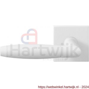GPF Bouwbeslag ZwartWit 8267.62-02L Ika deurkruk op vierkante rozet 50x50x8 mm linkswijzend wit - H21014038 - afbeelding 1