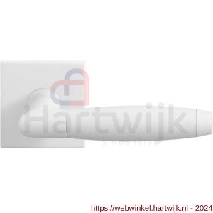GPF Bouwbeslag ZwartWit 8267.62-02R Ika deurkruk op vierkante rozet 50x50x8 mm rechtswijzend wit - H21014039 - afbeelding 1