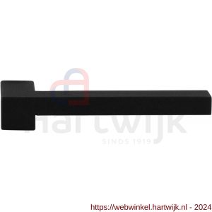 GPF Bouwbeslag ZwartWit 8285R Raa deurkruk gatdeel rechtswijzend zwart - H21007756 - afbeelding 1