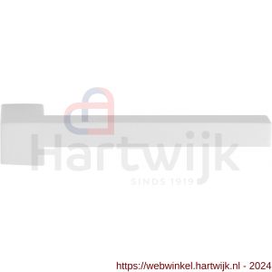 GPF Bouwbeslag ZwartWit 8287R Raa deurkruk gatdeel rechtswijzend wit - H21007758 - afbeelding 1