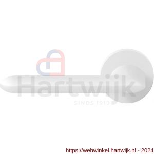 GPF Bouwbeslag ZwartWit 8292.62-00L Wini deurkruk op ronde rozet 50x8 mm linkswijzend wit - H21014052 - afbeelding 1