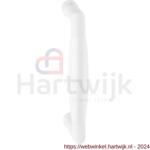 GPF Bouwbeslag ZwartWit 8305.62A Ika deurgreep haaks 130x60/114 mm wit met enkel- en dubbelzijdige bevestiging - H21005873 - afbeelding 1