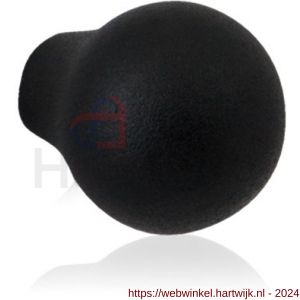 GPF Bouwbeslag ZwartWit 8500.25 meubelknop rond 25 mm hoogte 33 mm zwart - H21005420 - afbeelding 1