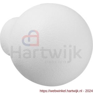 GPF Bouwbeslag ZwartWit 8502.30 meubelknop rond 30 mm hoogte 37 mm wit - H21005423 - afbeelding 1