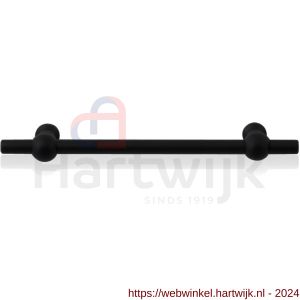 GPF Bouwbeslag ZwartWit 8550.61 meubelgreep Hipi 9x150/96 mm zwart - H21005686 - afbeelding 1