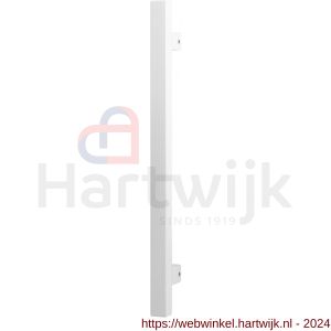 GPF Bouwbeslag ZwartWit 8602.62 deurgreep GPF10 vierkant 22x400/300 mm hoogte 55 mm wit met enkel- en dubbelzijdige bevestiging - H21003238 - afbeelding 1