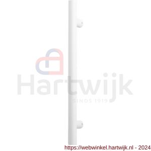 GPF Bouwbeslag ZwartWit 8646.62 deurgreep GPF16 16x198/128 mm wit met enkel- en dubbelzijdige bevestiging - H21008515 - afbeelding 1