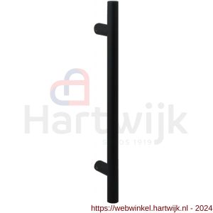 GPF Bouwbeslag ZwartWit 8647.61 deurgreep GPF16 16x230/160 mm zwart met enkel- en dubbelzijdige bevestiging - H21008516 - afbeelding 1