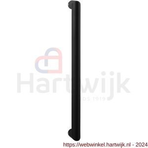 GPF Bouwbeslag ZwartWit 8686.61 deurgreep GPF19 16x144/128 mm zwart met enkel- en dubbelzijdige bevestiging - H21008554 - afbeelding 1