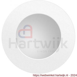 GPF Bouwbeslag ZwartWit 8710.62A schuifdeurkom rond 65 mm wit - H21007589 - afbeelding 1