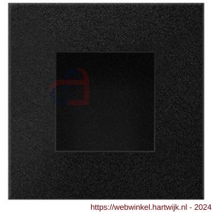 GPF Bouwbeslag ZwartWit 8714.61B schuifdeurkom vierkant 40x40 mm zwart - H21007577 - afbeelding 1