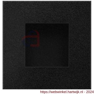GPF Bouwbeslag ZwartWit 8714.61C schuifdeurkom vierkant 50x50 mm zwart - H21007578 - afbeelding 1