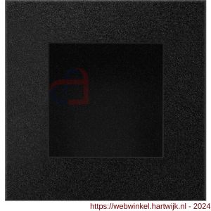 GPF Bouwbeslag ZwartWit 8714.61D schuifdeurkom vierkant 60x60 mm zwart - H21007579 - afbeelding 1