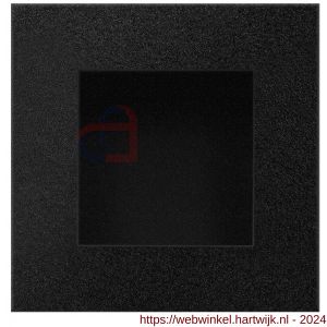 GPF Bouwbeslag ZwartWit 8714.61E schuifdeurkom vierkant 70x70 mm zwart - H21007580 - afbeelding 1