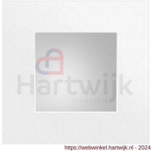 GPF Bouwbeslag ZwartWit 8714.62B schuifdeurkom vierkant 40x40 mm wit - H21007593 - afbeelding 1
