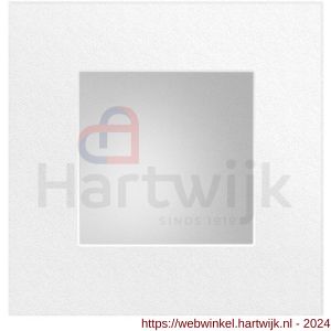 GPF Bouwbeslag ZwartWit 8714.62D schuifdeurkom vierkant 60x60 mm wit - H21007595 - afbeelding 1