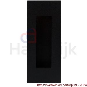 GPF Bouwbeslag ZwartWit 8715.61A schuifdeurkom rechthoekig 120x40 mm zwart - H21007582 - afbeelding 1