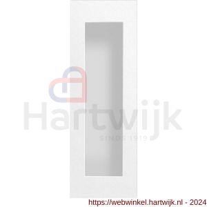 GPF Bouwbeslag ZwartWit 8715.62A schuifdeurkom rechthoekig 120x40 mm wit - H21007598 - afbeelding 1