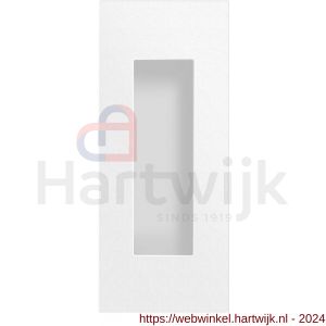 GPF Bouwbeslag ZwartWit 8715.62B schuifdeurkom rechthoekig 120x50 mm wit - H21004564 - afbeelding 1