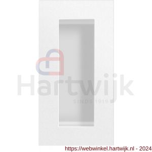 GPF Bouwbeslag ZwartWit 8717.62A schuifdeurkom rechthoekig 102x51 mm wit - H21007604 - afbeelding 1