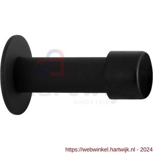 GPF Bouwbeslag ZwartWit 8734.61 deurstopper rond 85x22/50 mm zwart - H21008215 - afbeelding 1