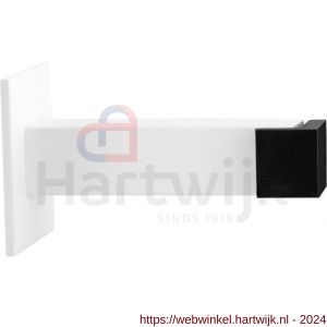 GPF Bouwbeslag ZwartWit 8739.62 deurstopper vierkant 85x20/50 mm wit - H21008853 - afbeelding 1