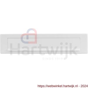 GPF Bouwbeslag ZwartWit 8830.62 briefplaat 340x77 met valklep 280x45 mm wit - H21006735 - afbeelding 1