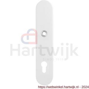 GPF Bouwbeslag ZwartWit 8841.62/92 veiligheids buitenschild SKG*** 248x52x11 mm afgerond PC 92 mm wit - H21008584 - afbeelding 1