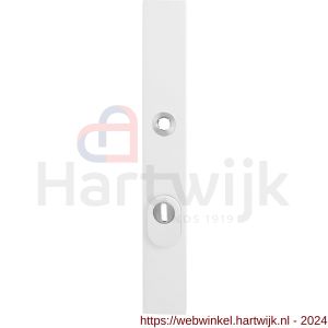 GPF Bouwbeslag ZwartWit 8846.62/72 veiligheids buitenschild smal SKG*** 257x35x11 mm rechthoekig kerntrekbeveiliging PC 72 mm massief wit - H21008596 - afbeelding 1