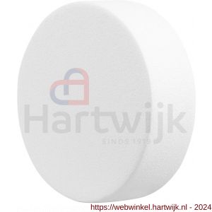 GPF Bouwbeslag ZwartWit 8855.62 S5 excentrische knop 60x16 mm voor veiligheids schilden vast met wisselstift wit - H21008602 - afbeelding 1