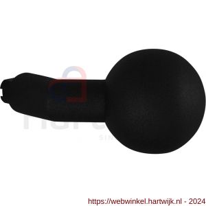 GPF Bouwbeslag ZwartWit 8859.61 S5 verkropte kogelknop 55x16 mm voor veiligheidsschilden vast met wisselstift zwart - H21008220 - afbeelding 1