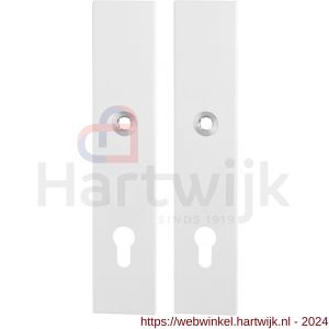 GPF Bouwbeslag ZwartWit 8863.62/92 veiligheids schilden SKG*** 248x52 mm rechthoekig PC 92 mm wit - H21008627 - afbeelding 1