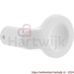 GPF Bouwbeslag ZwartWit 8875.62 S1 designknop verkropt draaibaar met krukstift wit - H21008645 - afbeelding 1