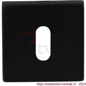 GPF Bouwbeslag ZwartWit 8901.02 sleutelrozet vierkant 50x50x8 mm zwart - H21003743 - afbeelding 1