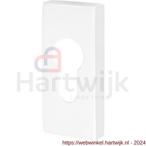 GPF Bouwbeslag ZwartWit 8902.41 cilinderrozet rechthoekig 70x32x10 mm wit - H21008288 - afbeelding 1