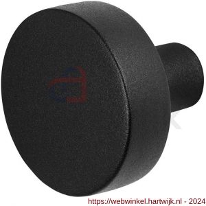 GPF Bouwbeslag ZwartWit 8952.61 S1 vlakke knop 52x16 mm draaibaar met krukstift zwart - H21008073 - afbeelding 1