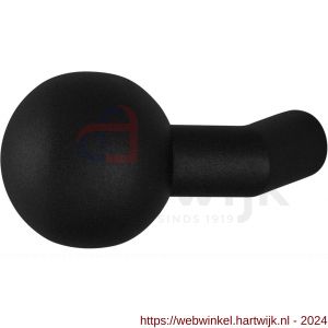 GPF Bouwbeslag ZwartWit 8953.61 S1 verkropte kogelknop 55 mm draaibaar met krukstift zwart - H21008659 - afbeelding 1