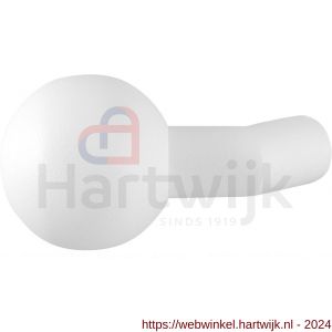GPF Bouwbeslag ZwartWit 8953.62 S1 verkropte kogelknop 55 mm draaibaar met krukstift wit - H21008662 - afbeelding 1