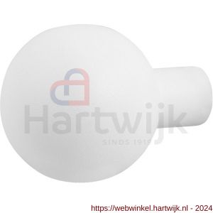 GPF Bouwbeslag ZwartWit 8954.62 S2 kogelknop 50 mm vast met knopvastzetter wit - H21003106 - afbeelding 1