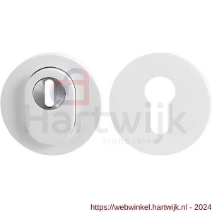 GPF Bouwbeslag ZwartWit 9392.62 set veiligheidsrozet rond 54 mm SKG*** kerntrekbeveiliging wit - H21013017 - afbeelding 1