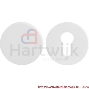 GPF Bouwbeslag ZwartWit 9393.62 set veiligheidsrozet rond 54 mm SKG*** wit buiten blind wit - H21012958 - afbeelding 1