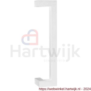 GPF Bouwbeslag ZwartWit 9701.62.0300 deurgreep GPF13 verkropt 22x22x300/278 mm wit met enkel- en dubbelzijdige bevestiging - H21011540 - afbeelding 1