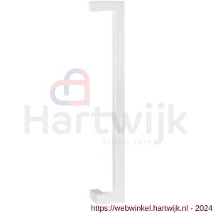 GPF Bouwbeslag ZwartWit 9701.62.0500 deurgreep GPF13 verkropt 22x22x500/478 mm wit met enkel- en dubbelzijdige bevestiging - H21011542 - afbeelding 1