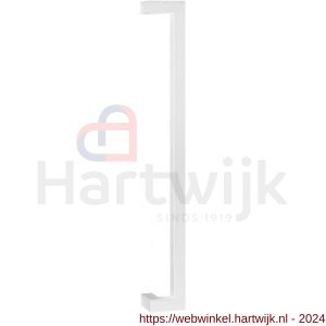 GPF Bouwbeslag ZwartWit 9701.62.0600 deurgreep GPF13 verkropt 22x22x600/578 mm wit met enkel- en dubbelzijdige bevestiging - H21011543 - afbeelding 1