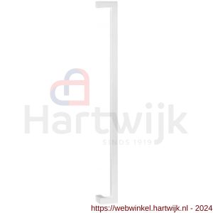 GPF Bouwbeslag ZwartWit 9701.62.0800 deurgreep GPF13 verkropt 22x22x800/778 mm wit met enkel- en dubbelzijdige bevestiging - H21011544 - afbeelding 1