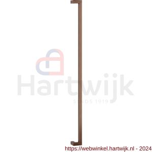 GPF Bouwbeslag Anastasius 9701.A2 deurgreep GPF13 verkropt 22x22x1000/978 mm Bronze blend met enkel- en dubbelzijdige bevestiging - H21011557 - afbeelding 1