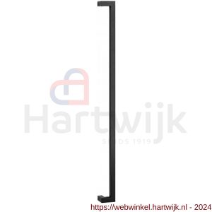 GPF Bouwbeslag ZwartWit 9702.61.1200 deurgreep GPF14 verkropt 30x30x1200/1170 mm zwart met enkel- en dubbelzijdige bevestiging - H21011569 - afbeelding 1