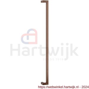 GPF Bouwbeslag Anastasius 9702.A2 deurgreep GPF14 verkropt 30x30x1200/1170 mm Bronze blend met enkel- en dubbelzijdige bevestiging - H21011584 - afbeelding 1