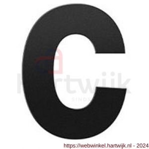 GPF Bouwbeslag ZwartWit 9800.61.0116-c letter c 116 mm zwart - H21010770 - afbeelding 1